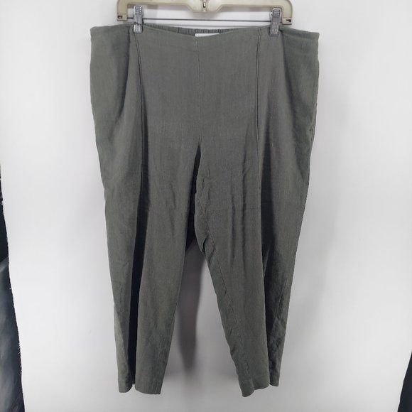 j jill pants ladies size Large linen stretch oversized waist - Picture 1 of 9